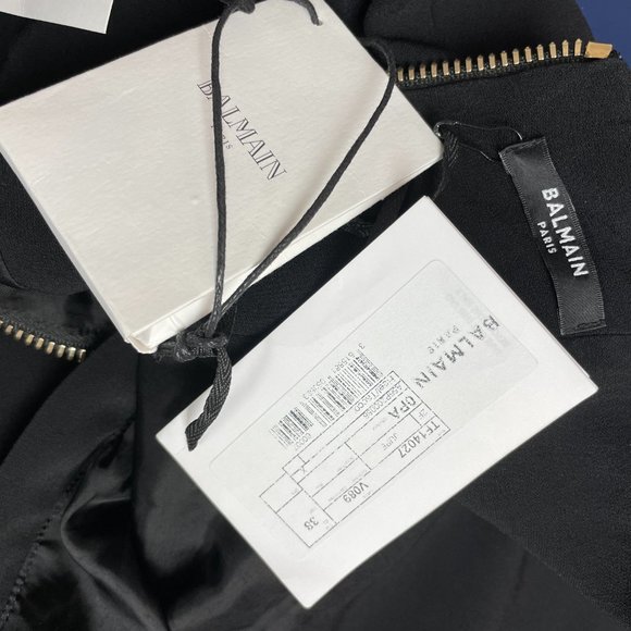 NWT Balmain Short High Waisted Buttoned Wrap Skirt - Picture 6 of 16